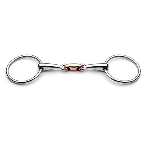Loose Ring Snaffle Bit with Copper Elliptical Link