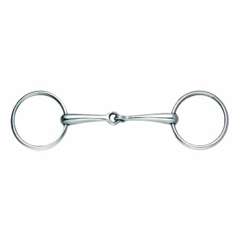 Jointed Loose Ring Hollow Mouth Snaffle Bit 16mm