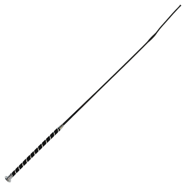 Dressage Whip Silver Spiral Handle