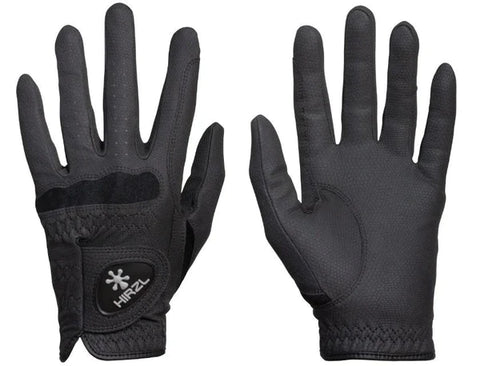 Hirzl Black Basic Equestrian Gloves