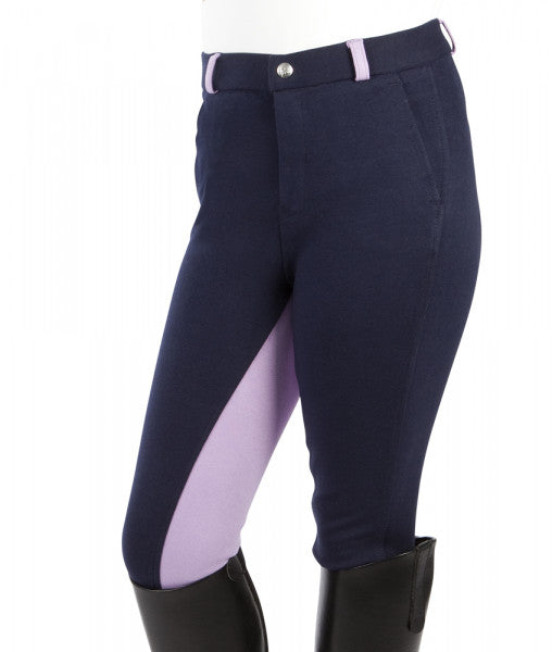 Pfiff Children's Bicoloured Breeches 'Elisa' - UK6- Blue/Purple Only