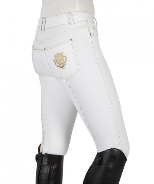 PFIFF Full Seat Breeches "Julie' - White