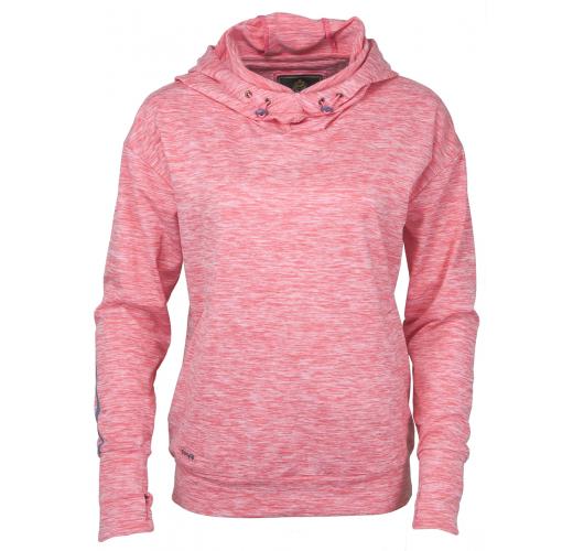 Ladies Hooded Sweatshirt - Brandy