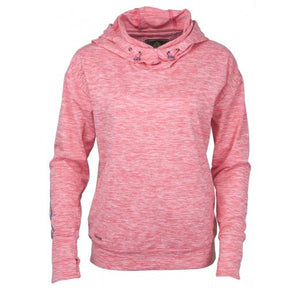 Ladies Hooded Sweatshirt - Brandy