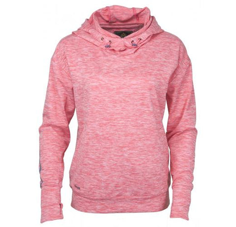Ladies Hooded Sweatshirt - Brandy