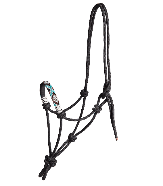 Knotted Halter with Pearls