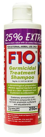 F10 Germicidal Treatment Shampoo - 250ml