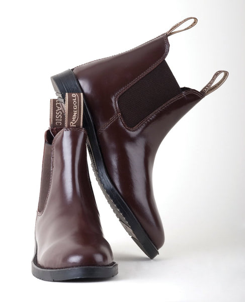 Rhinegold Adults Classic Leather Jodhpur Boots
