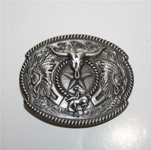 Chief Skull Cowboy Buckle