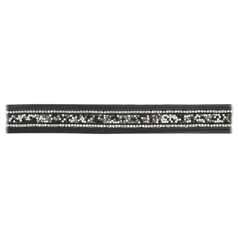 Crystal Beads & Leather Belt