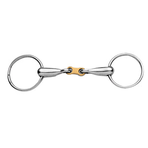 Snaffle Bit with Copper French Link 18mm