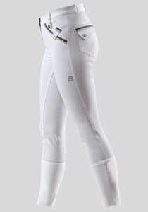 Competition Coco Ladies Gel Breeches - White - NQP