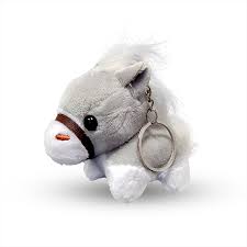 Keyring with Plush Pony