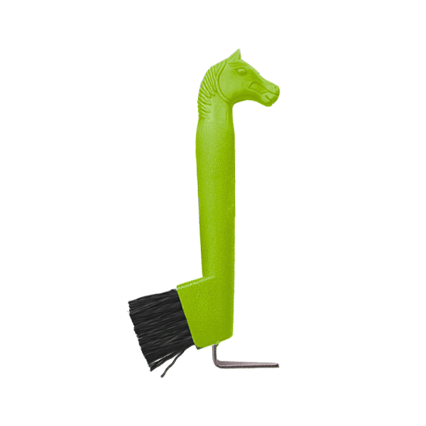 Horse Head Hoof Pick with Brush