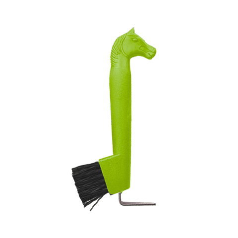 Horse Head Hoof Pick with Brush