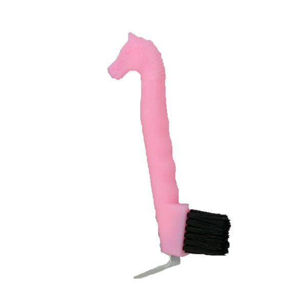 Horse Head Hoof Pick with Brush