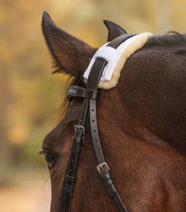 Lambskin Noseband, Or Poll, Protection, 28cm