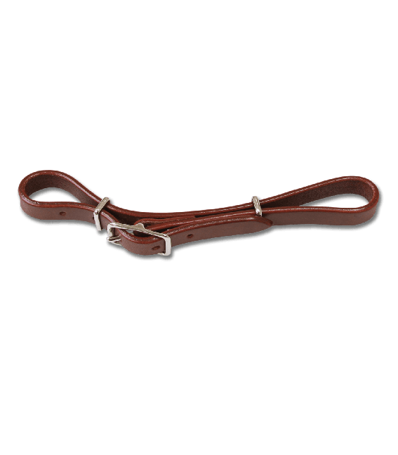Western Leather Chin Strap - Brown