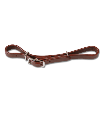Western Leather Chin Strap - Brown