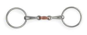 Loose Ring, Copper Lozenge Snaffle