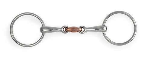 Loose Ring, Copper Lozenge Snaffle