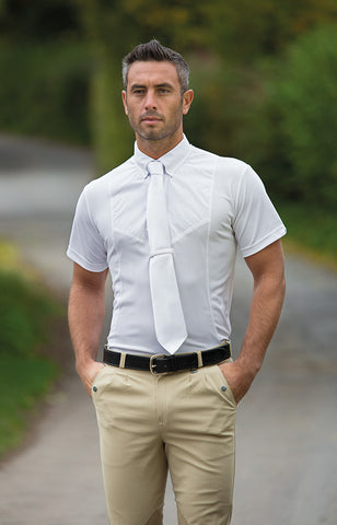 Gents Short Sleeve Tie Shirt