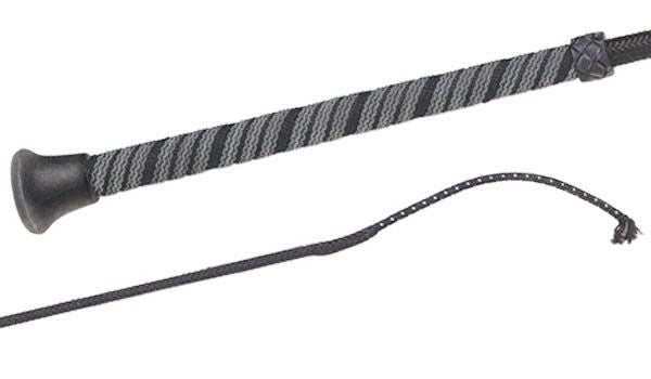 Fleck Dressage Whip -  Nylon Weave Wrapped Handle